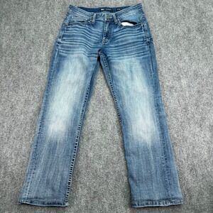 BKE Jeans Mens 31x32‎ (Fits 31x28) Blue Jake Straight Coolmax Stretch Denim